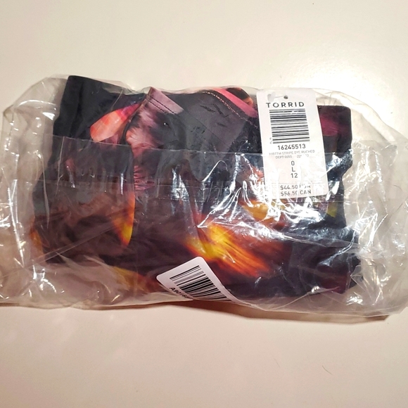 ❤️NWT VINTAGE TORRID SWIM BOTTOM - TIE-DYE - HIGH WAIST BRIEF - PLUS SIZE 2X - Picture 4 of 9